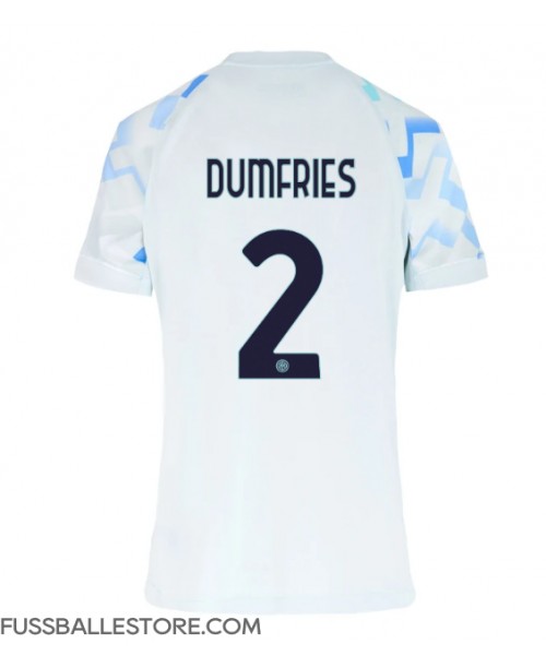 Günstige Inter Milan Denzel Dumfries #2 Auswärtstrikot Damen 2025-26 Kurzarm Günstige Inter Milan Denzel Dumfries #2 Auswärtstrikot Damen 2025-26 Kurzarm